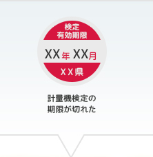 計量機検定の期限が切れた